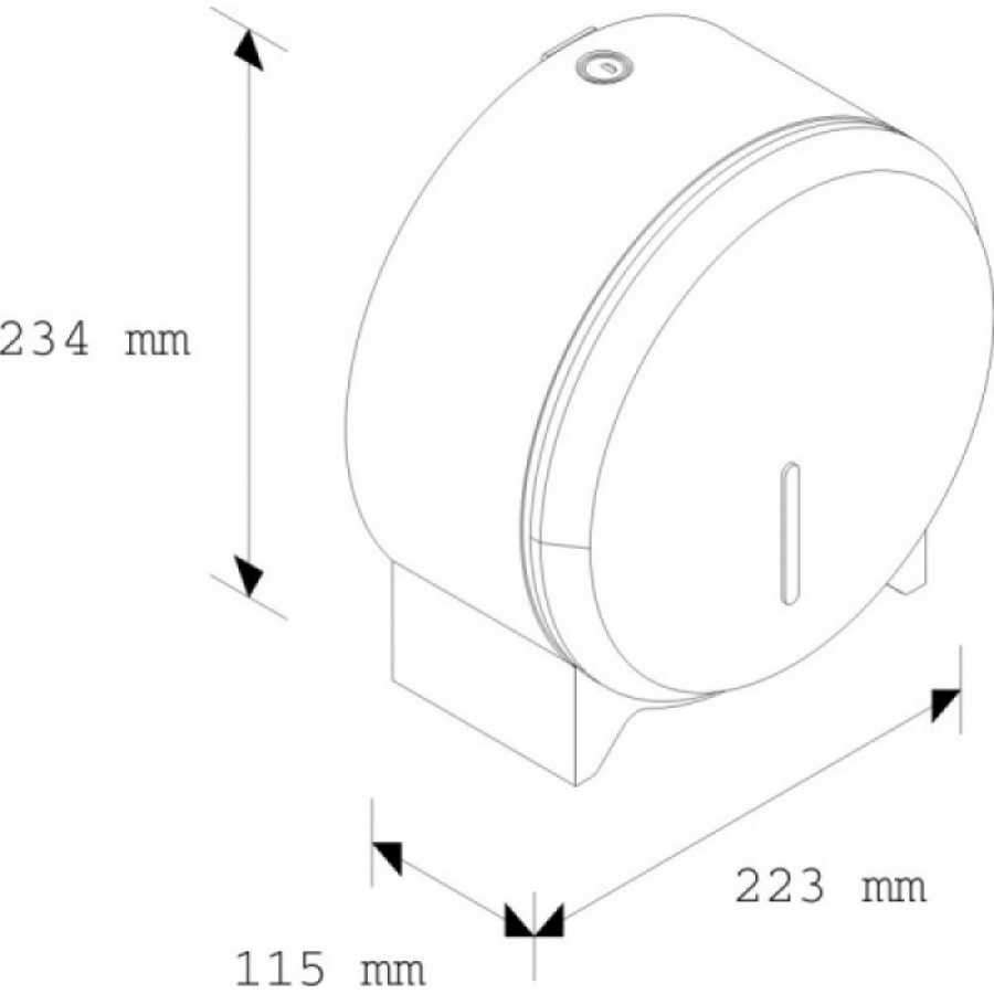 Металлический диспенсер туалетной бумаги Merida Stella Mini