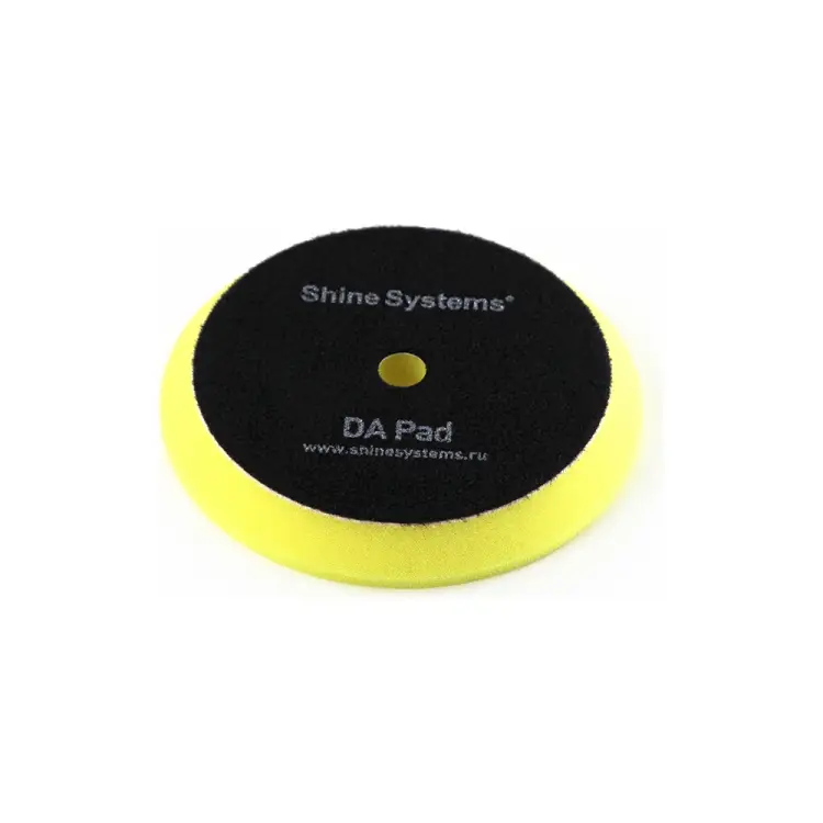 Антиголограмный полировальный круг Shine systems DA Foam Pad Yellow SS554 Антиголограмный полировальный круг Shine systems DA Foam Pad Yellow SS554