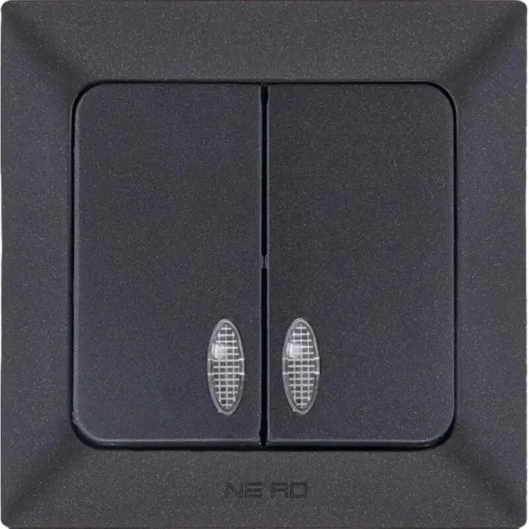 Двухклавишный выключатель NE-AD Aras 93-124-03I