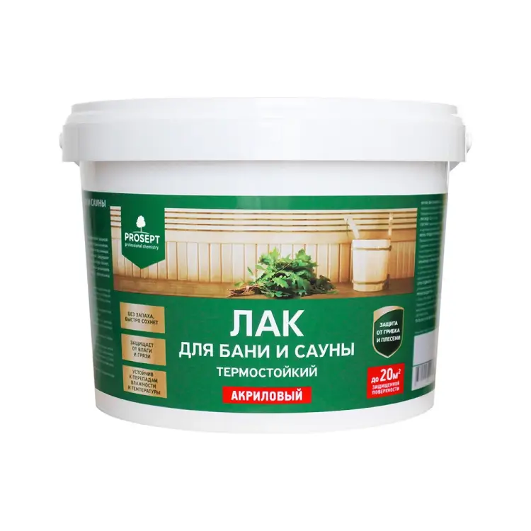 Лак для бани и сауны PROSEPT 054-2