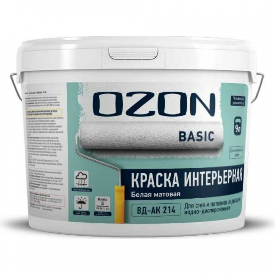 Интерьерная краска OZON BASIC А ВД-АК 214