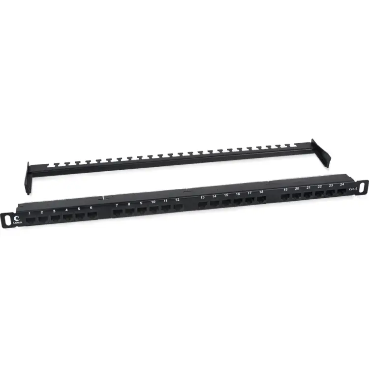 Патч-панель Cabeus PLHD-24-Cat.6-Dual-180-0,5U Патч-панель Cabeus PLHD-24-Cat.6-Dual-180-0,5U