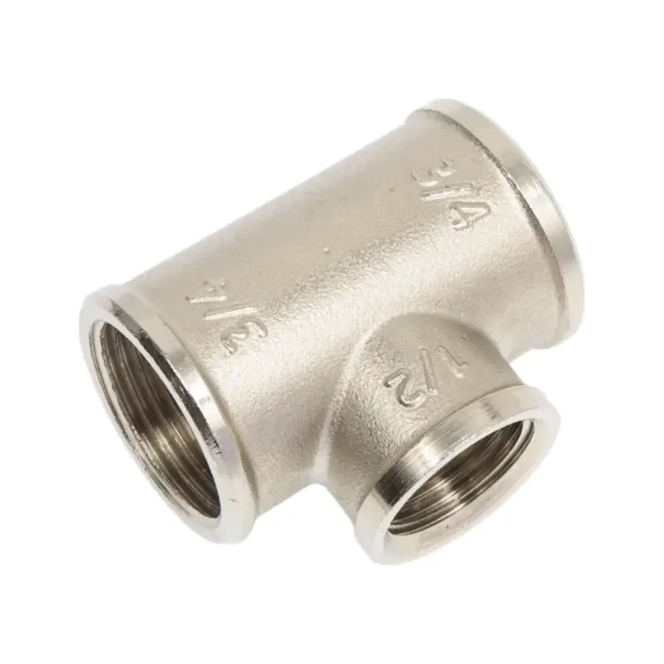 Латунный резьбовой переходной тройник PRO AQUA 03-F20-F15-F20xb