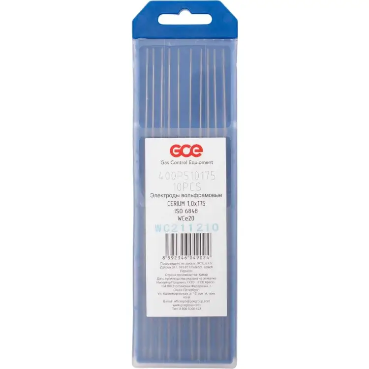 Вольфрамовый электрод GCE WC-20 400P510175SB Вольфрамовый электрод GCE WC-20 400P510175SB