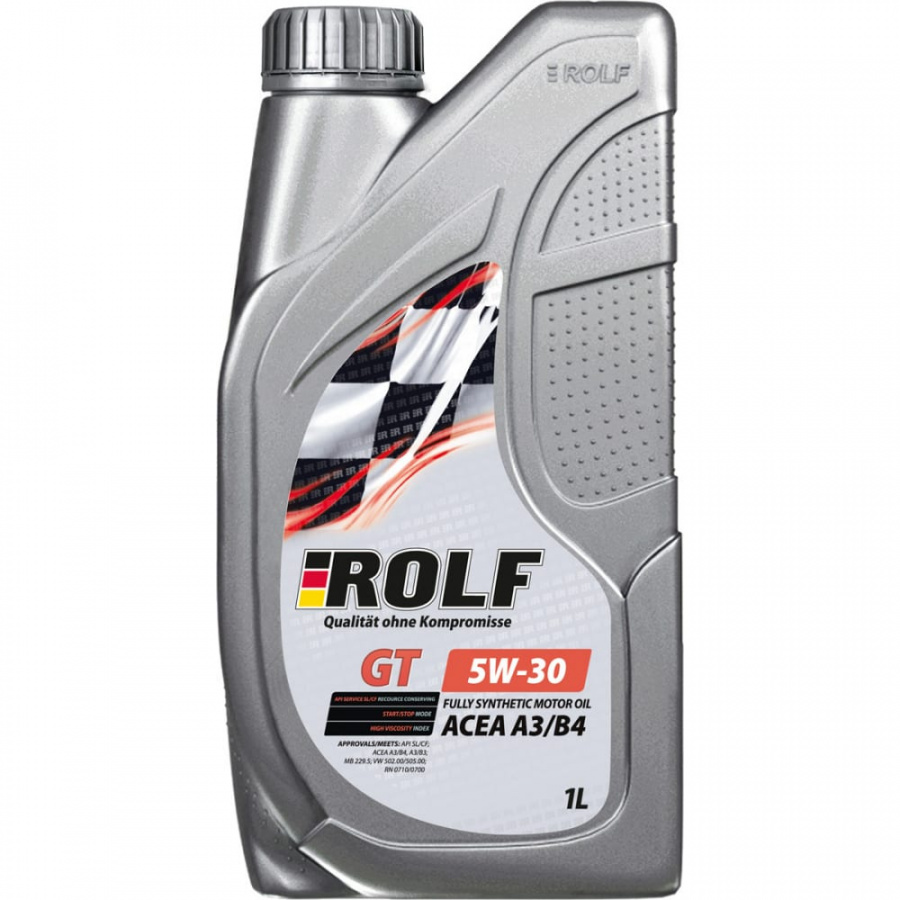 Синтетическое моторное масло Rolf GT SAE 5W-30, ACEA A3/B4