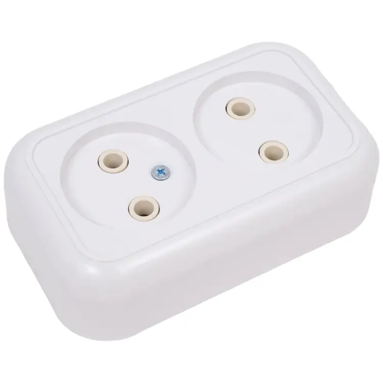 Двухместная розетка Кунцево-Электро ВАЛЕНТИНА РА10-382 5416