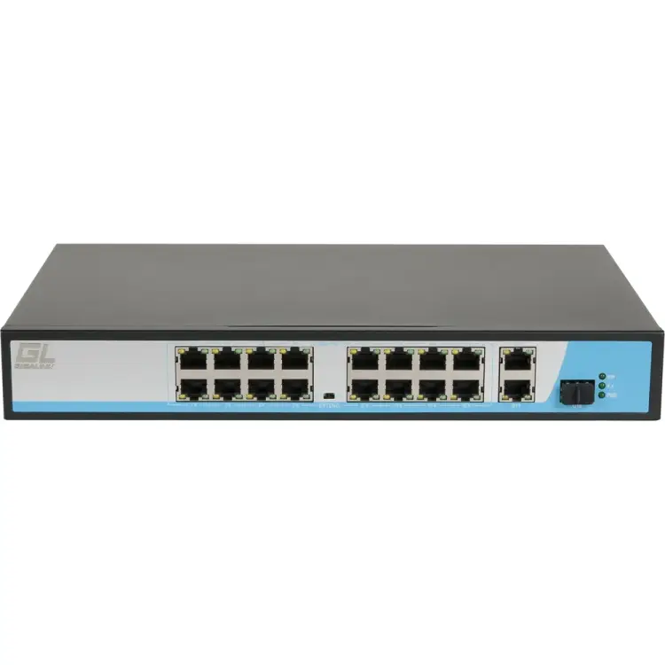 Неуправляемый коммутатор NIKOMAX GL-SW-F005-16P Неуправляемый коммутатор NIKOMAX GL-SW-F005-16P