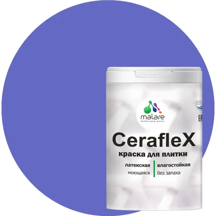 Латексная краска для кафельной и керамической плитки MALARE Ceraflex 2036774833474 Латексная краска для кафельной и керамической плитки MALARE Ceraflex 2036774833474