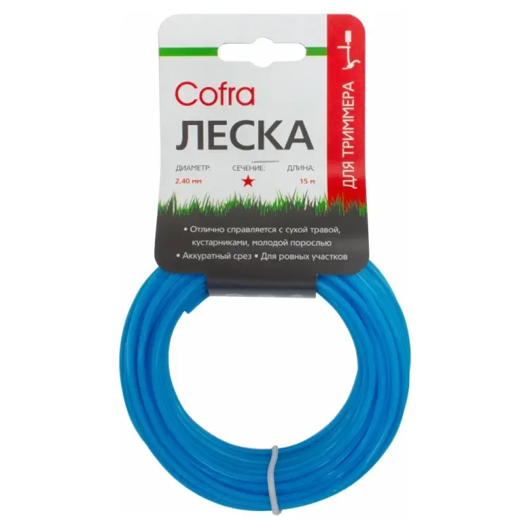 Леска для триммера COFRA LTC-2.4ST-15