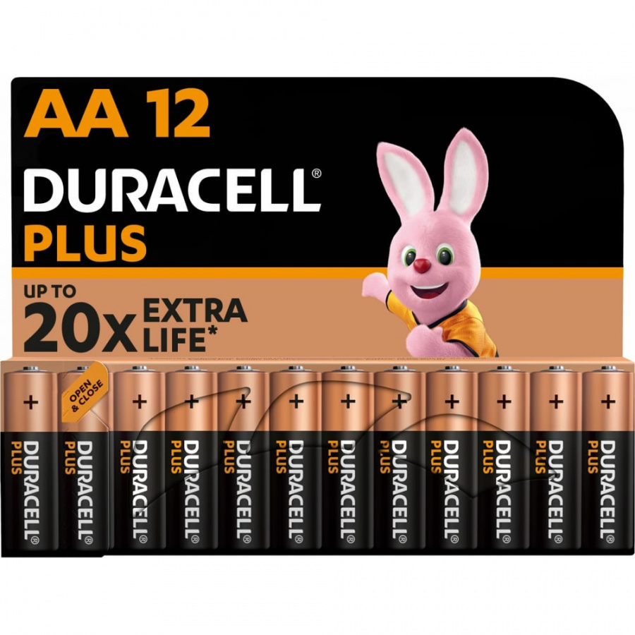 Алкалиновые батарейки Duracell PLUS