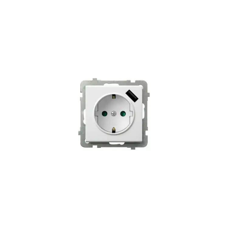 Розетка Ospel Sonata GP-1RSPUSB/m/00