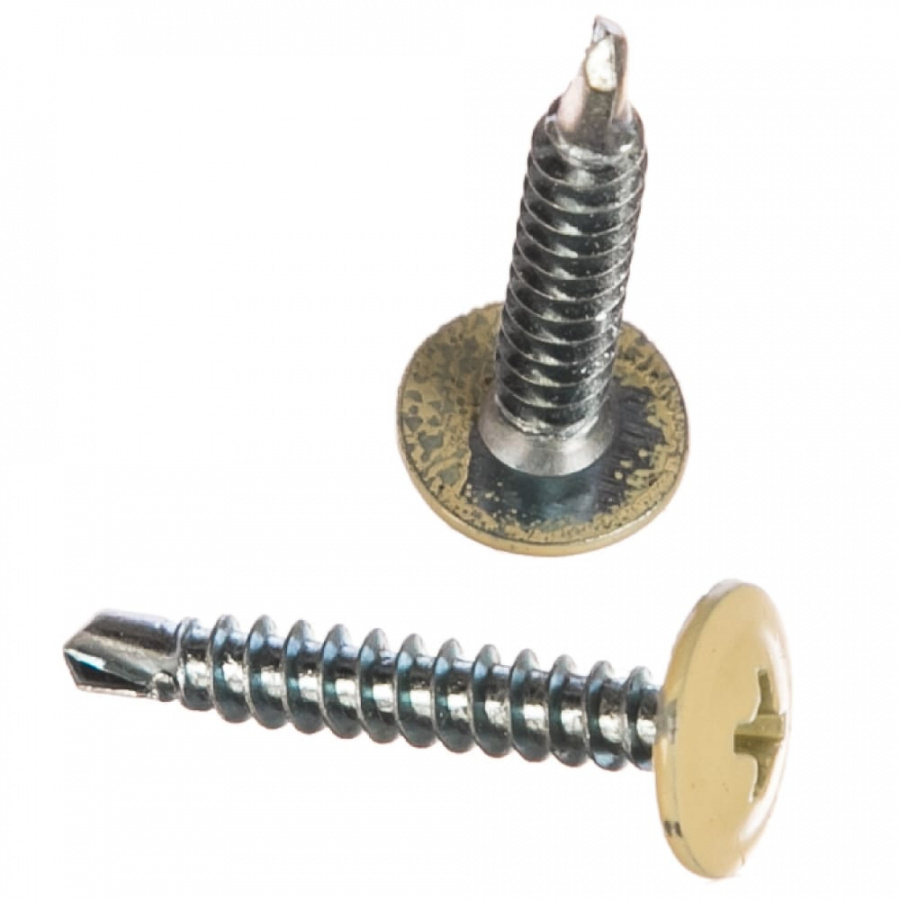 Саморез-сверло КРЕП-КОМП 4,2х25 RAL1014 (500 шт.)