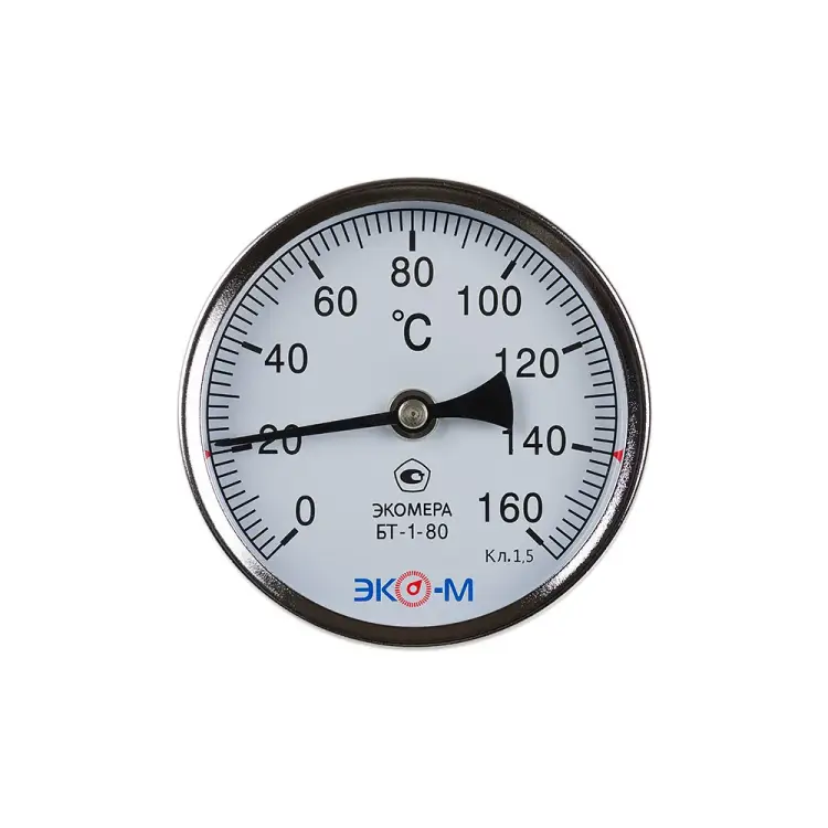 Биметаллический термометр ЭКО-М ЭКОМЕРА БТ-1-80-160С-L40
