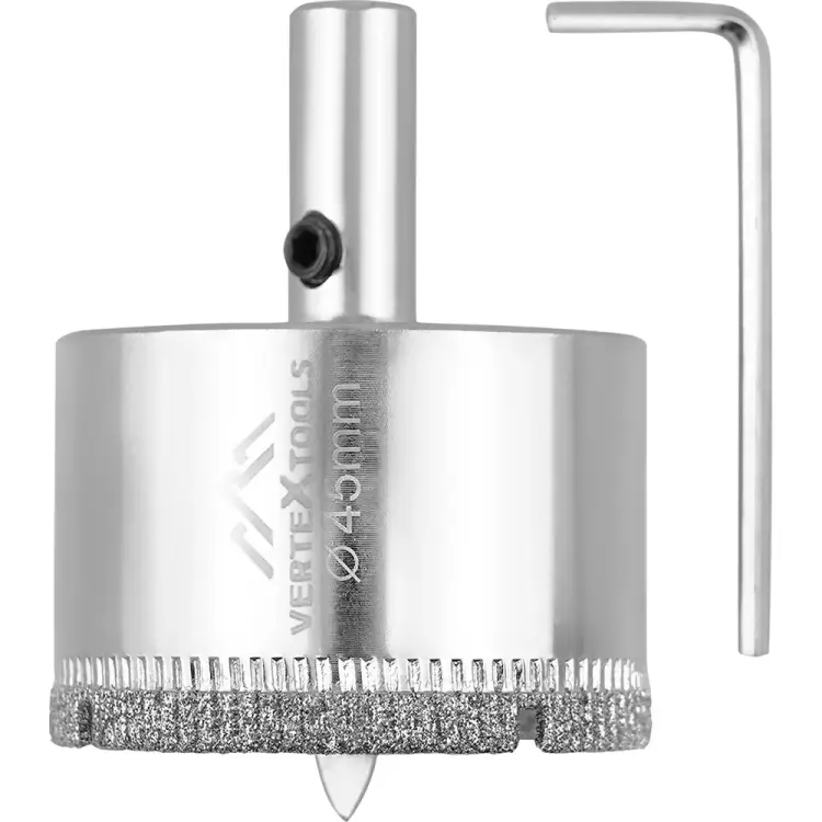 Коронка по стеклу и керамике vertextools 336-45-55