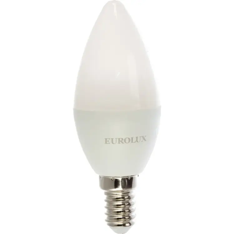 Лампа светодиодная Eurolux LL-E-C37-5W-230-4K-E14 76/2/3