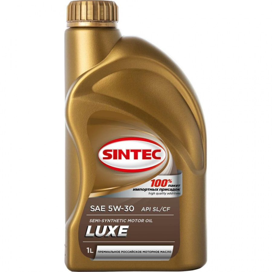 Моторное полусинтетическое масло Sintec LUXE SAE 5W-30, API SL/CF