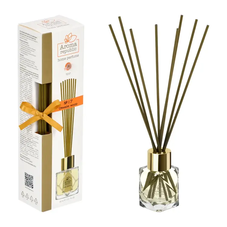 Ароматический диффузор Aroma republic №17 Orange wood в стеклянном флаконе