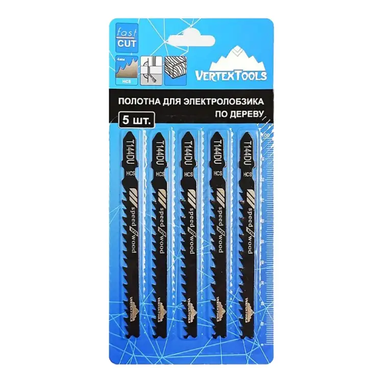 Полотно по дереву для электролобзика vertextools T144DU Полотно по дереву для электролобзика vertextools T144DU