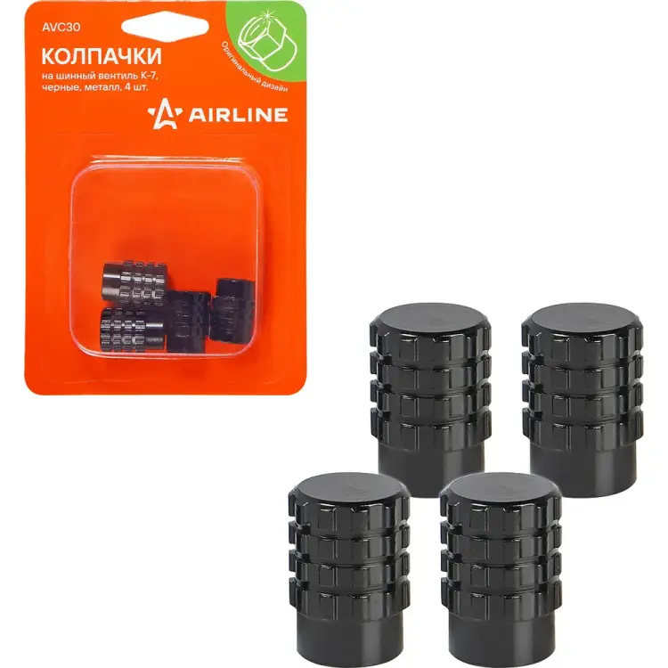 Колпачки на шинный вентиль Airline K-7 AVC30 Колпачки на шинный вентиль Airline K-7 AVC30