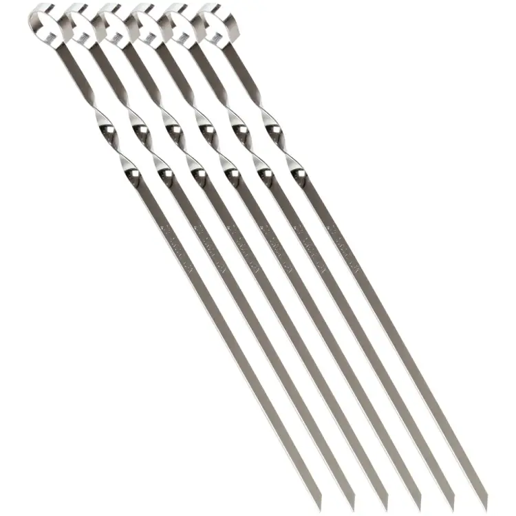 Набор шампуров плоских шампуров Пикничок 401-597