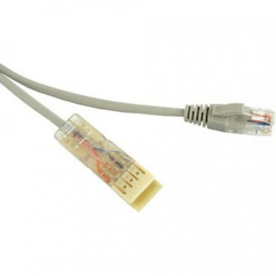 Патч-корд Hyperline PC-110-RJ45-2P-CX-1M-LSZH-GY