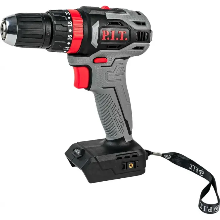 Ударная бесщеточная аккумуляторная дрель-шуруповерт P.I.T. PSB20H-10B Ударная бесщеточная аккумуляторная дрель-шуруповерт P.I.T. PSB20H-10B
