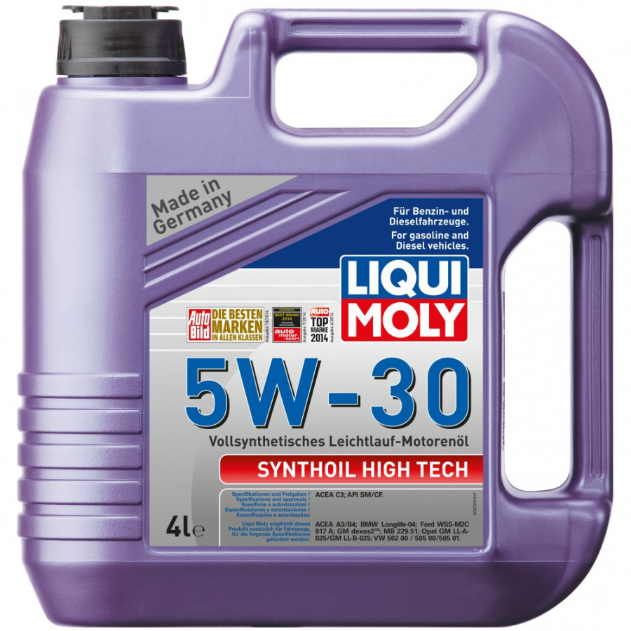 Синтетическое моторное масло LIQUI MOLY Synthoil High Tech 5W-30 SM/CF;C3