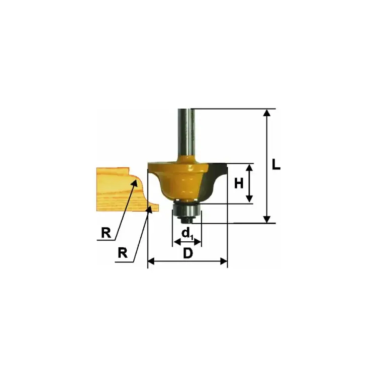 Кромочная калевочная фреза Энкор 9262