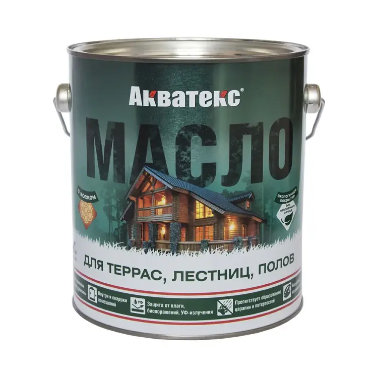Масло для террас лестниц полов АКВАТЕКС 205704