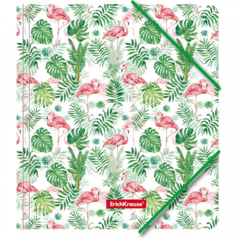 Пластиковая папка для тетрадей ErichKrause Tropical Flamingo
