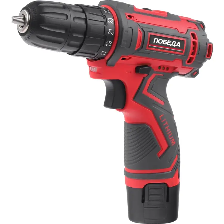 Аккумуляторная дрель-шуруповерт Победа ДА-12П/2 Ли 180201637 Аккумуляторная дрель-шуруповерт Победа ДА-12П/2 Ли 180201637