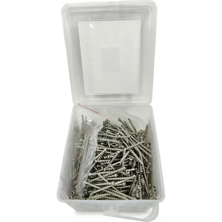 Саморезы для скрытого монтажа террас и фасадов с помощью инструмента Marksman Finka Hidden Wood Screws A2 60 мм, 350 шт. 60350A2