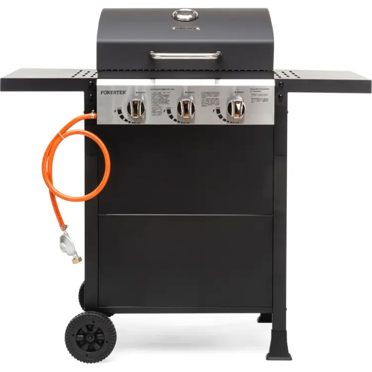 Газовый трехкомфорочный гриль Forester BQ-709 Газовый трехкомфорочный гриль Forester BQ-709