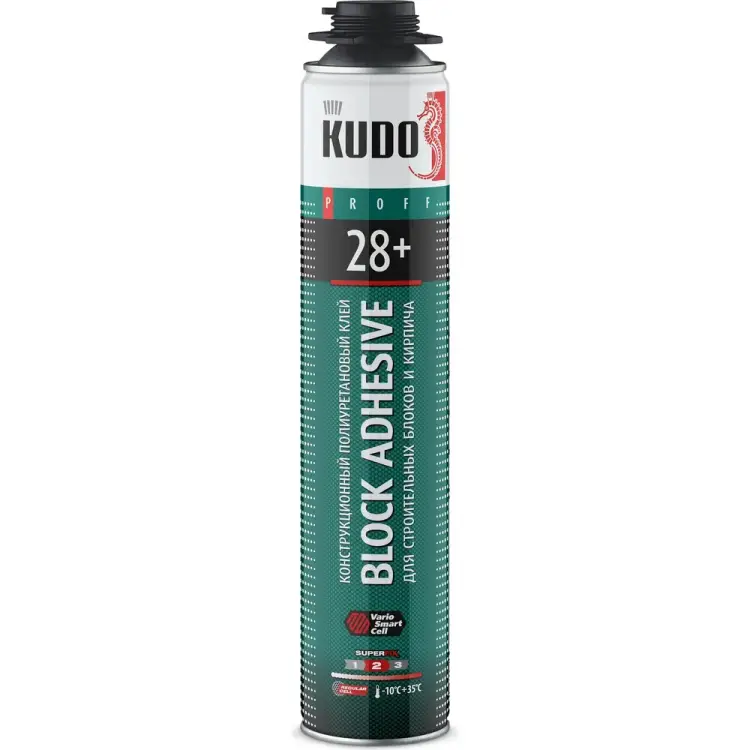 Всесезонный полиуретановый клей для строительных блоков KUDO PROFF 28 KUPP10UABL