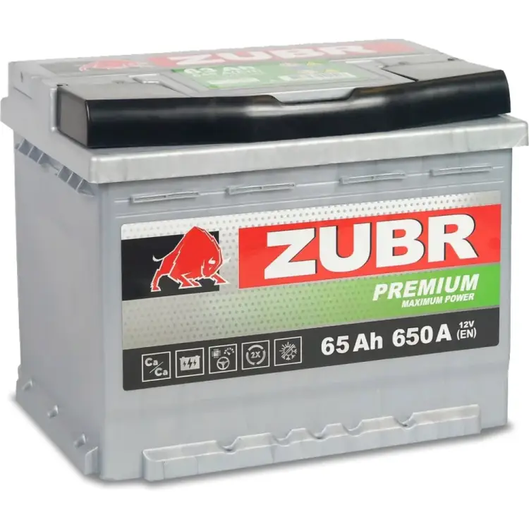 Низкий аккумулятор ZUBR Premium ZP650