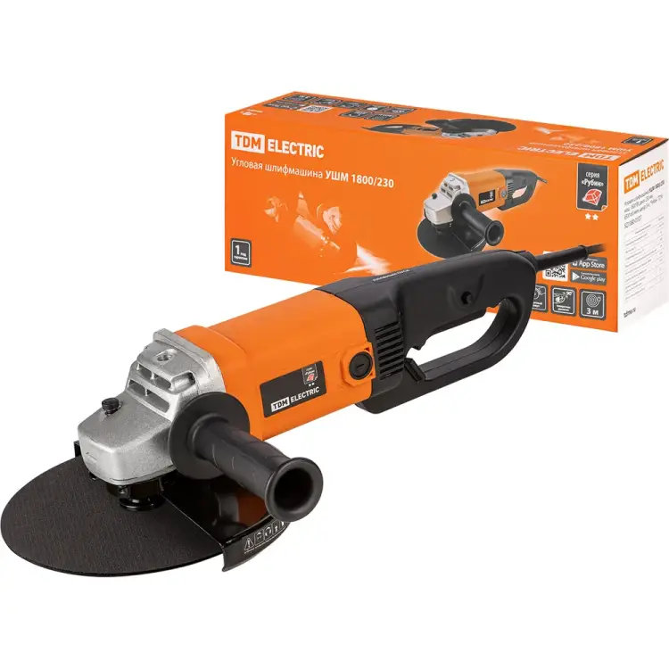 Болгарка (ушм) TDM ELECTRIC УШМ 1800/230 Рубин SQ1080-0107