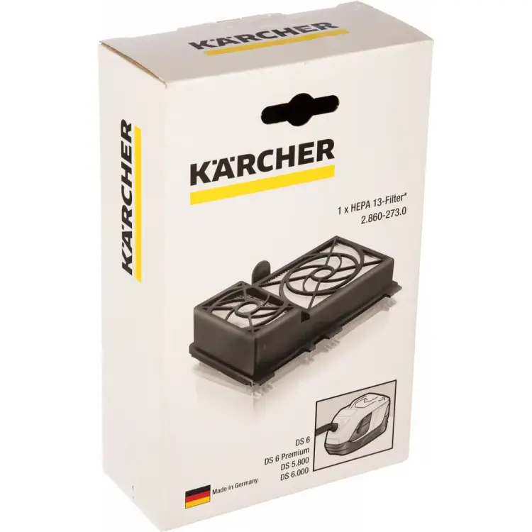 Фильтр для DS 5.800/6.000 Karcher HEPA 13 2.860-273 Фильтр для DS 5.800/6.000 Karcher HEPA 13 2.860-273
