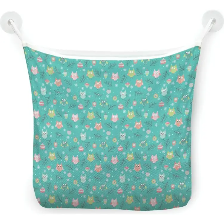 Настенная сетка-органайзер для ванной для игрушек JOYARTY Рождественские совы tgb_380803