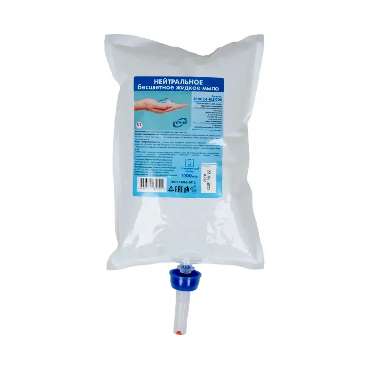 Нейтральное жидкое мыло для диспенсера S1 Keman 100024-бц1000 25066