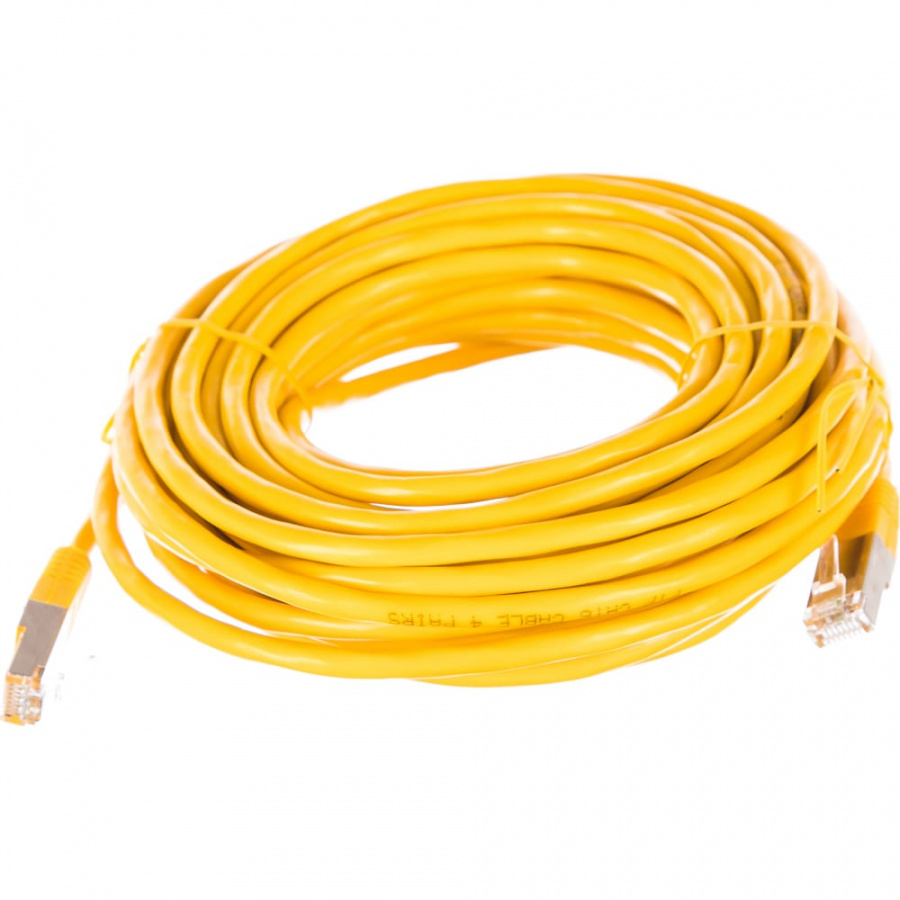 Литой многожильный патч-корд Cablexpert FTP PP6-10M/Y-O
