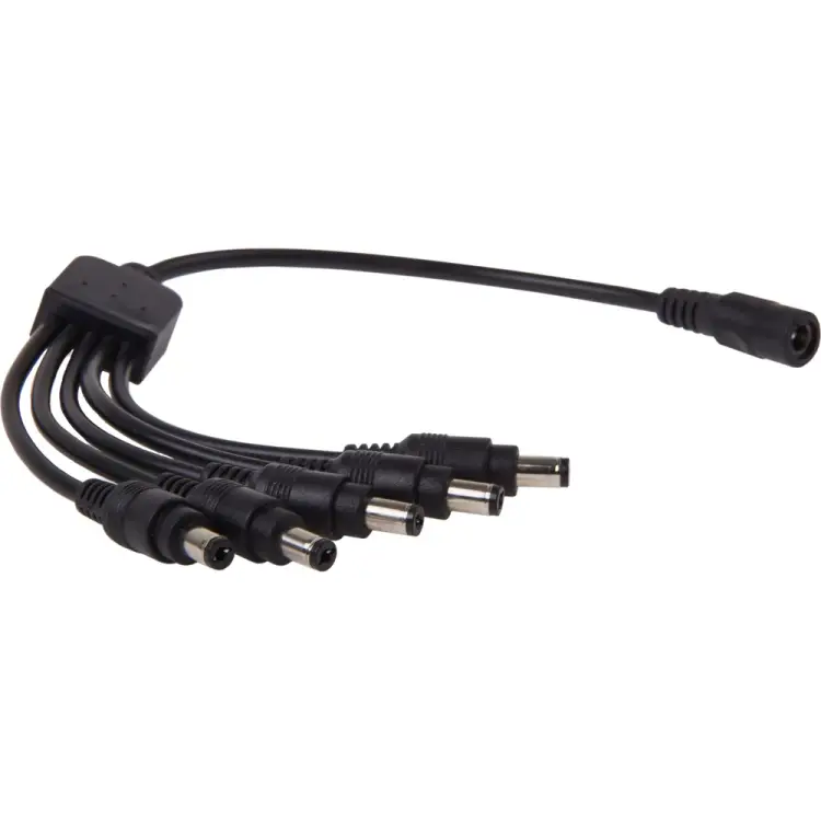 Разветвитель питания REXANT dc на 5 разъемов 2,1x5,5мм 14-0318