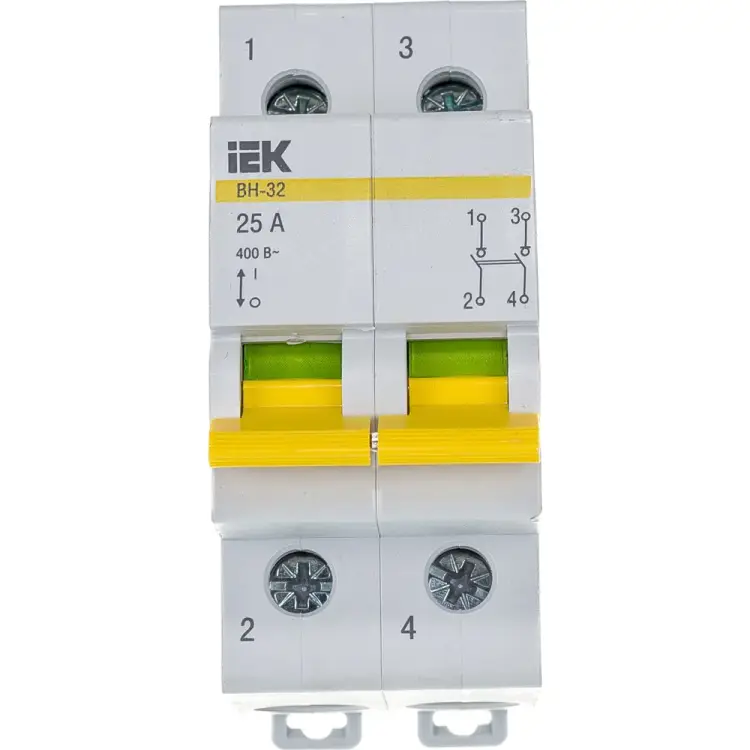 Выключатель нагрузки IEK ВН-32 25А/2П MNV10-2-025