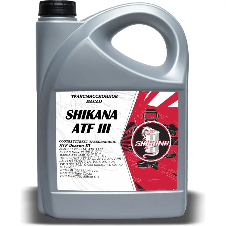 Трансмиссионное масло SHIKANA tn atf dexron-iii 78683