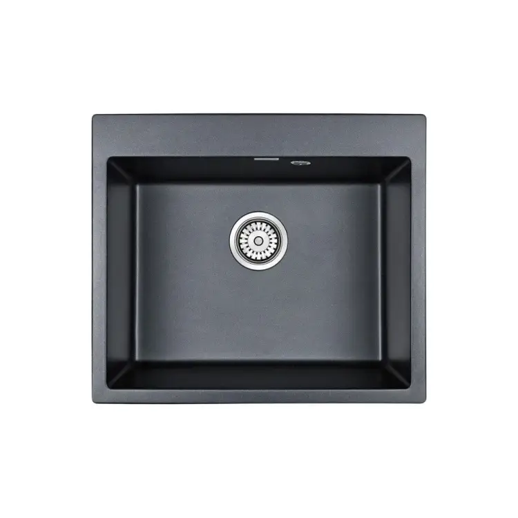 Кварцевая мойка Paulmark KANTE PM106052-BLM