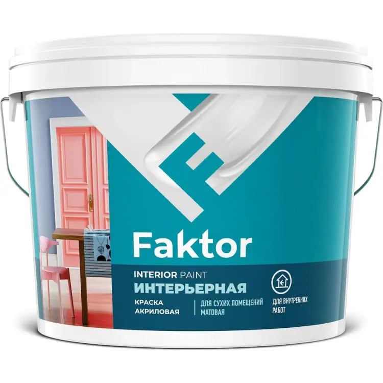 Акриловая краска для интерьеров ЯРОСЛАВСКИЕ КРАСКИ FAKTOR О05356 Акриловая краска для интерьеров ЯРОСЛАВСКИЕ КРАСКИ FAKTOR О05356