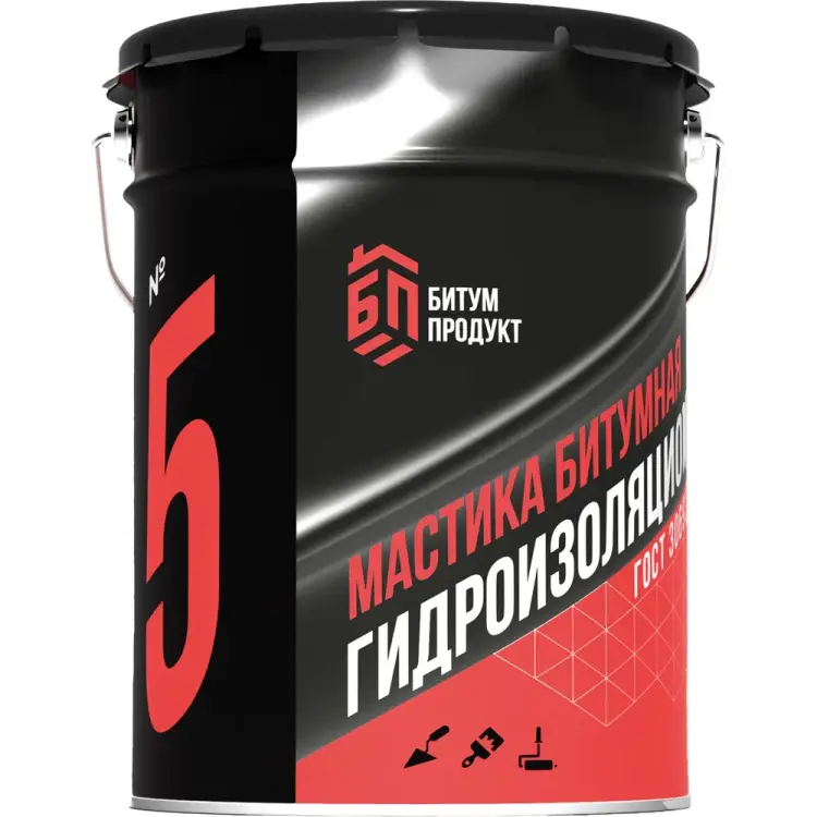 Битумная гидроизоляционная мастика БИТУМ ПРОДУКТ BP-1 Битумная гидроизоляционная мастика БИТУМ ПРОДУКТ BP-1
