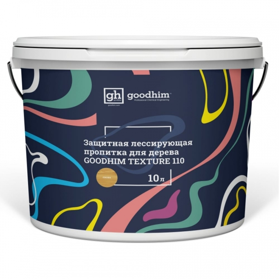 Лессирующая защитная пропитка для дерева Goodhim TEXTURE 110