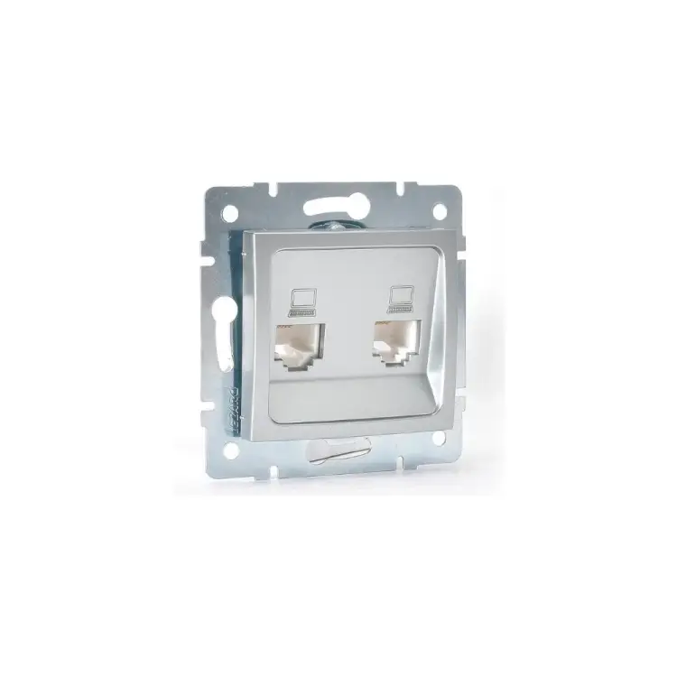 Двойная компьютерная розетка Lezard KARINA 707-4388-141