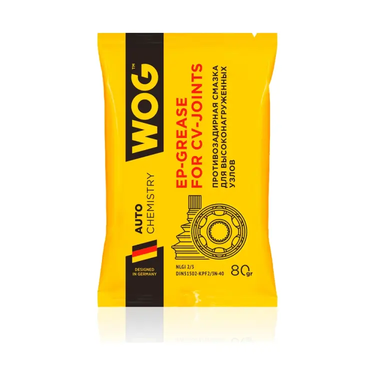 Металлоплакирующая комплексная литиевая противозадирная смазка для высоконагруженных узлов ШРУС WOG WGС0600