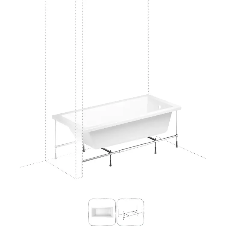 Акриловая ванна Lavinia Boho Catani S1-3712170R